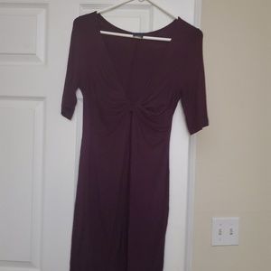 Burgundy wrap dress